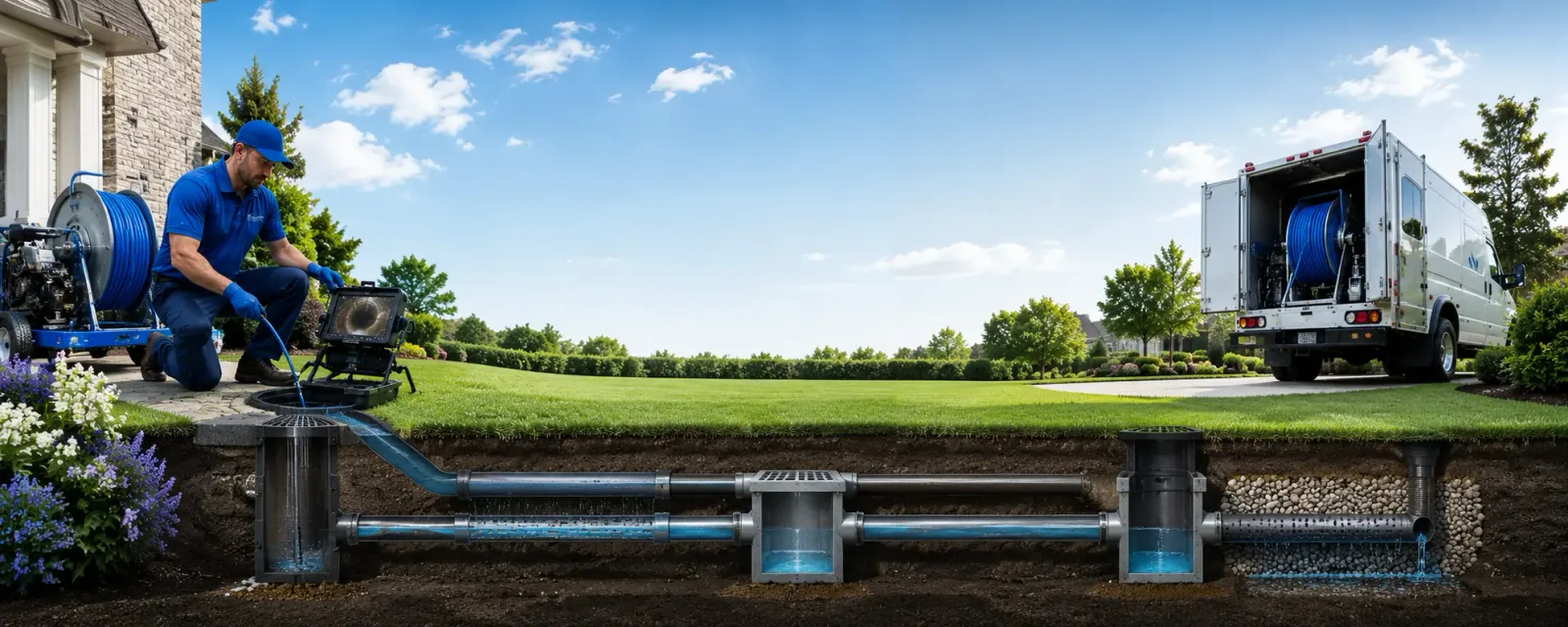 Outdoor drain cleaning information for Howes, SD